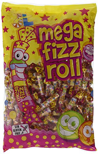 Rollitos - Mega Fizz Roll - Caramelo comprimido - 1000 g