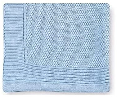 Pirulos 28012320 - Toquilla tricot texturas, 80 x 110 cm, color azul