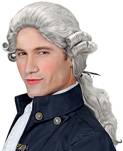 W WIDMANN MILANO Party Fashion - Perücke Duke Donatien, Kunsthaar, Zopf, Barock, Adel