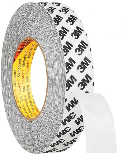 3M 9086 doppelseitiges Klebeband, Breite & Länge wählbar, 15 mm x 50 m