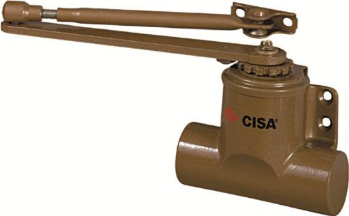CISA 2480002 Chiudiporta Ghisa Verniciati, Oro