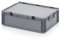 Auer Packaging Eurobehälter-Eurobox 60 x 40 x 18,5 cm mit Scharnierdeckel inkl. gratis Zollstock