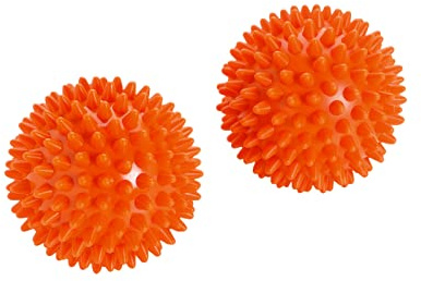 Beauty Reflex soft Gymnastik Noppenball Igelball Massage Ball 2er Set 8cm orange