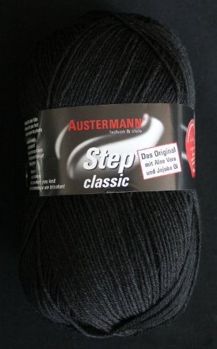 austermann Step Classic Uni 1013 schwarz