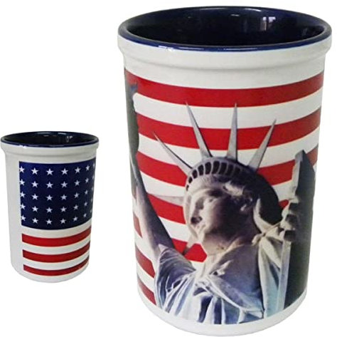 Pot à stylos en céramique USA liberty