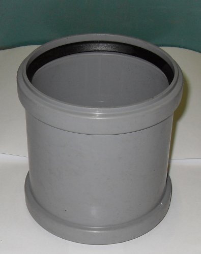 Soil Tuyau coupleurs droits 110 mm d'arrivée d'eau – Push Fit – Gris – déchets