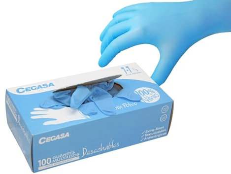 Zap Guantes 100% Nitrilo Talla Mediana - 100 unidades