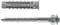 Fischer SX 8 DV mit Doppelschrauben, ideal für Rohre und Kabel, inklusive Schrauben und 50 Dübel, 500211, 8 mm Durchmesser x Stück