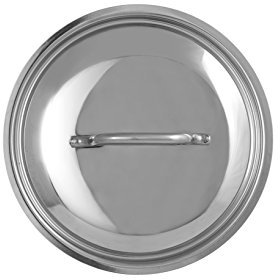 Home 0 Coperchio, 12 cm, Acciaio Inossidabile, Argento, 13x13x4.5 cm