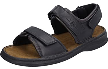 Josef Seibel Homme Rafe Sandales Bout ouvert, Noir Schwarz Brasil, 45 EU