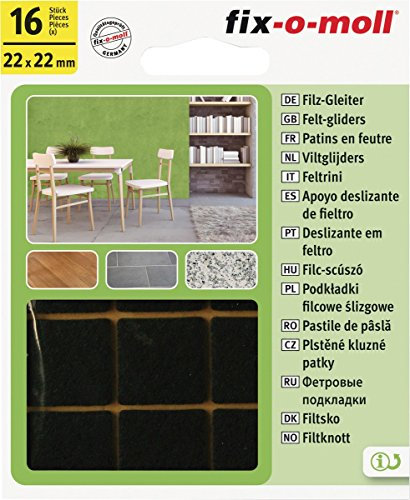 Ritterrath Flizgleiter weiß 22x22mm 16St., 3566320