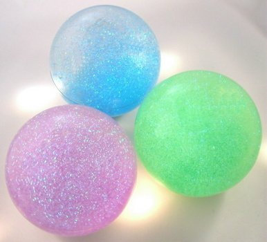 Zauberflummi mit Glitter 10cm