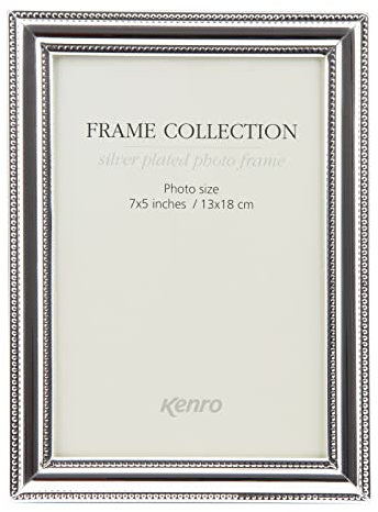 Kenro Silver Plated Photo Frame 7x5 Inch / 13x18cm Traditional Symphony Retro Series -SYR1318
