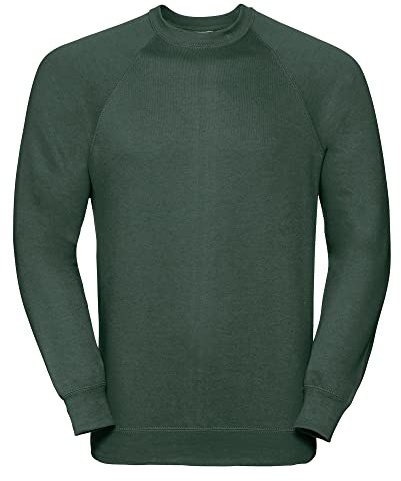 Russell - Felpa Girocollo Classica - Uomo (M) (Verde Bottiglia)