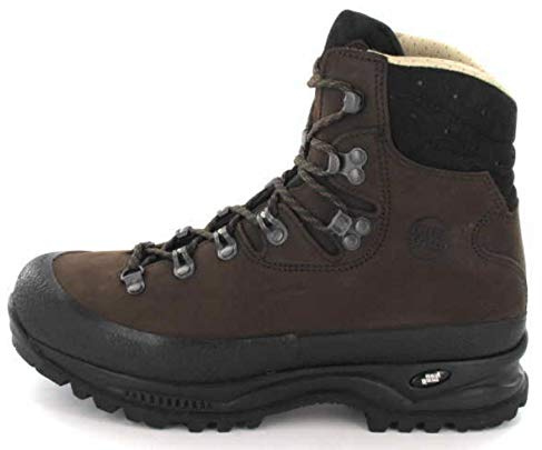 Hanwag W Yukon Lady Braun - Klassischer komfortabler Damen Nubuckleder Wanderstiefel, Größe EU 42 - Farbe Erde