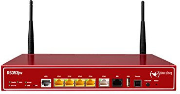 BINTEC RS353jwv 11n WLAN IP Access Router Tischgerät inkl. VDSL2 u. ADSL2+ Modem Annex B/J ISDN inkl. 5 IPSec Tunnel All-IP