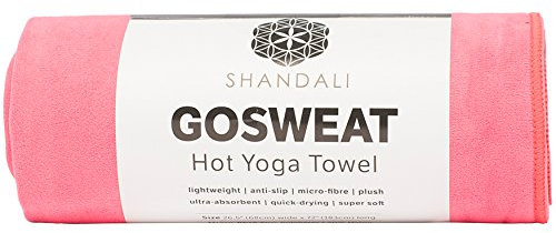 Shandali Hot Yoga GoSweat Mikrofaser-Handtuch aus super saugfähigem Premium-Lemonade-Veloursleder, für Bikram, Fitnessstudio und Outdoor-Sportarten, 40,6 x 67,3 cm