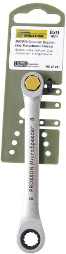 PROXXON 23241 MICROSpeeder 8 x 9mm Doppelring Ratschenschlüssel