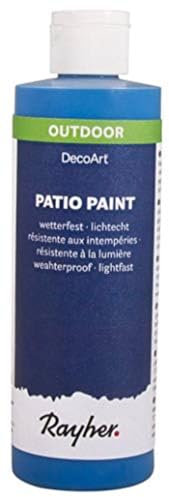 Rayher Patio Paint Peinture extérieur & intérieur 236 ml, bleu azur, 38611374