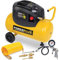 Powerplus Kompressor POWX1730 Druckluftkompressor ölfrei mit 24l Tank - mobiler Luftkompressor mit Druckluft als Luftpumpe für Fahrrad - Kompressor mit 1100 W und 8 bar