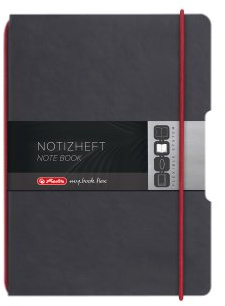 Herlitz A6 My Book Flex Leather Like Cover Notebook - Red
