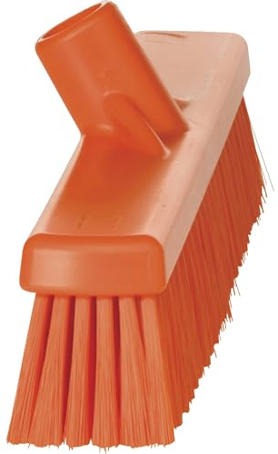 Vikan 31797 Fine Sweep Floor Broom Head, Polypropylene Block, 16-1/2 Polyester Bristle, Orange