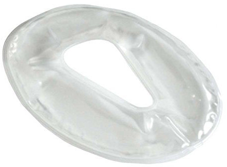 Pader 1x Gelkissen Comfort+ mit Nasenausschnitt, Massage-Gesichtsauflage, transparent