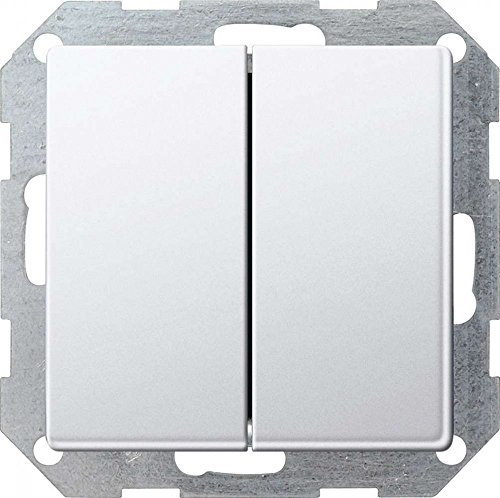 Gira 2861201 Tastschalter senkrecht Wechsel Gira E22, reinweiß