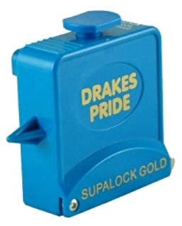 Drakes Pride Supalock Gold bowls measure - aqua