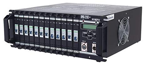 EUROLITE DPMX-1216 S DMX Dimmerpack | 12 x 16-A-Dimmer, servicefreundliche Module, 12 Schutzkontakt-Ausgangsdosen