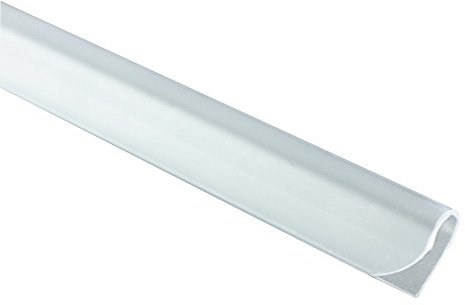 jarolift Befestigungsclips Klemmschienen für PVC Sichtschutzstreifen, Fester Halt, aus Kunststoff, 25er-Set, 15 x 190 x 8 mm, Weiß