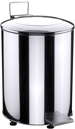 Contacto de acero inoxidable con tapa de pedal con cubo de basura 50 L