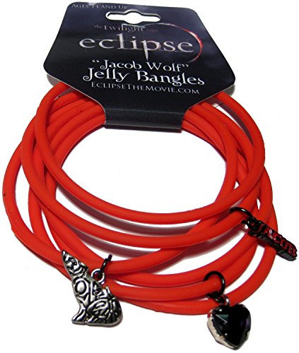 NECA Twilight Eclipse Silikon-Armband Jacob Wolf Cuff Klar Modern Stern Schiebeverschluss Schnurkette Fashion Jewelry Unisex Alltag Armband
