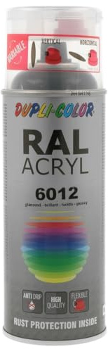 Dupli-Color 710476 Acryl-Spray, 400 ml, RAL 6012 Schwarzgrün Glanz