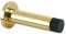 Zoo Hardware Wall Mounted Projection Cylinder Door Stop with Rose - Polished Brass