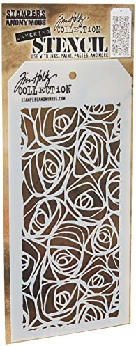 Stempel'Anonymous Tim Holtz Schablonen zum Aufstecken, Grafikmuster/Scribbles