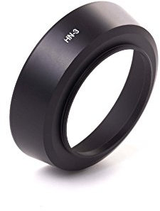 vhbw Gegenlichtblende kompatibel mit Nikon Nikkor AF 35mm f2.0D 52mm Objektiv Schwarz, Metall, Rund