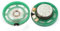 sourcing map 2Pcs 8 Ohm 0.25W 27mm Dia External Magnet Mini Loudspeaker Horn Green