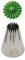 Decora 0263543 Douille Blister S/F16, INOX, Argent