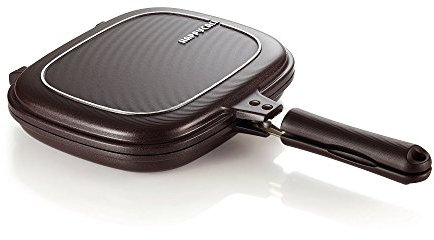 Happycall Titanium Antihaft-Pfanne, Omelettpfanne, Flip-Pfanne, quadratisch, spülmaschinenfest, PFOA-frei, Braun (Standard)