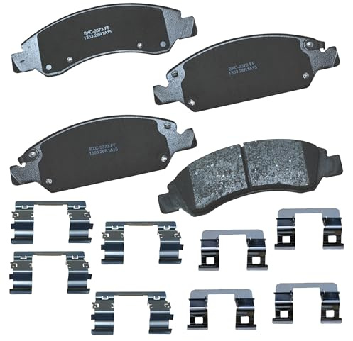 Bendix Premium SBC1363 Ceramic Front Brake Pads for select Cadillac Escalade, ESV, EXT, XTS, Chevrolet Avalanche, Cheyenne, Express 1500, Silverado, Suburban, Tahoe, GMC Savana, Sierra Classic, Yukon