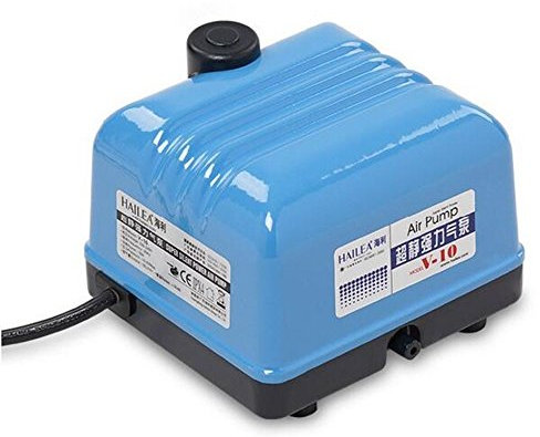 Hailea V Series Hi-blow Diaphragm Silent Air Pump Pond Aquarium Hydroponics V10