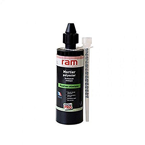 Ram - Kit de sellado químico Mortero poliéster, 300 ml