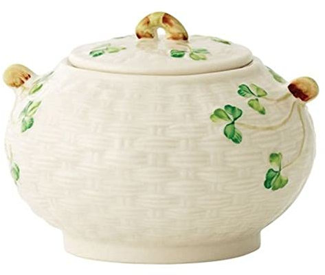 Belleek - Zuccheriera a forma di trifoglio