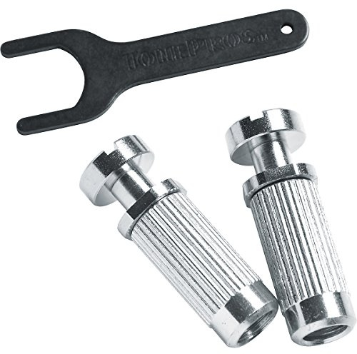 TonePros Metric Thread Locking Steel Stud Set For Vintage Wraparound Bridges