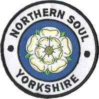 Aufnäher / Bügelbild, bestickt, mit der Aufschrift Northern Soul Yorkshire, für Kleidungsstücke