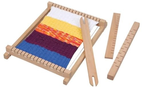 Betzold - Holz-Webrahmen Kinder klein 14cm - Weben Kindergarten Kunstunterricht