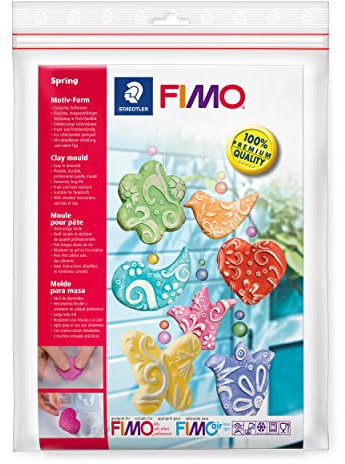 STAEDTLER Motiv-Form Frühling Fimo Accessoires, einfaches Entformen, Lebensmittel-kompatibel, Frost- und hitzebeständig, extrem lange Lebensdauer, mit detaillierter Anleitung, 8742 52