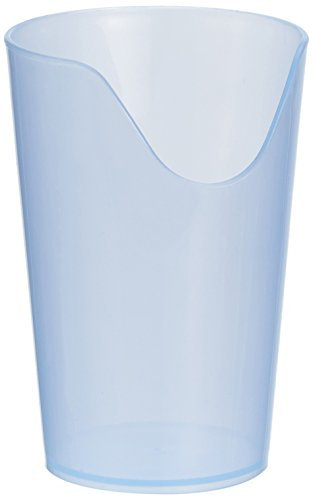 Homecraft Nosey Cup, Cut Out Drinking Glass for Stable and Fixed Drinking Position, Functional Translucent Drink Cups for Medical Patients, 4 Ounces