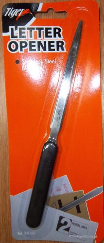 Tiger letter opener stainless steel blade - single